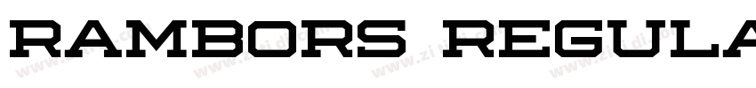 Rambors Regular字体转换